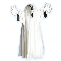 Neónová dekorácia duch 55 cm